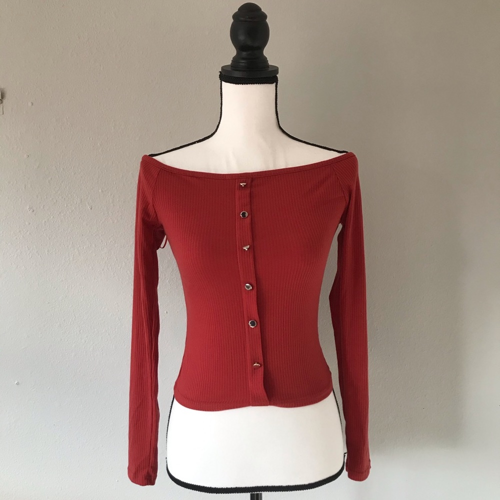 Ambiance Off The Shoulder Shirt - Picture 3 of 8